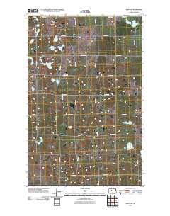 Minot SW 2011 topographic map thumbnail