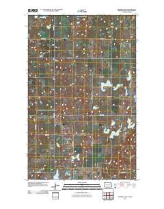Skjermo Lake 2011 topographic map thumbnail