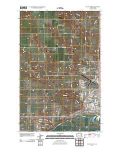 Williston West 2011 topographic map thumbnail