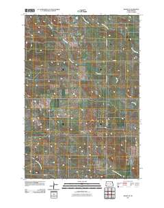 Rhame SE 2011 topographic map thumbnail