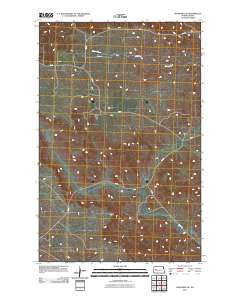 Mandaree NE 2011 topographic map thumbnail