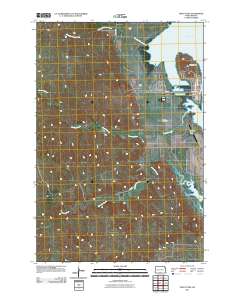 Fort Yates 2011 topographic map thumbnail