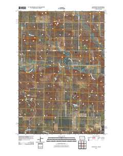 Cow Butte 2011 topographic map thumbnail