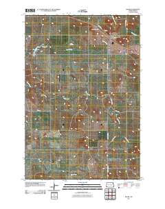 Rhame 2011 topographic map thumbnail