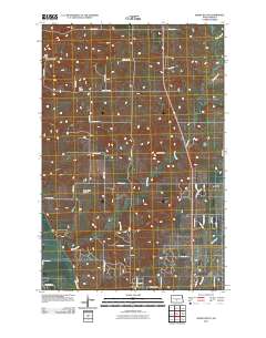 Burnt Butte 2011 topographic map thumbnail