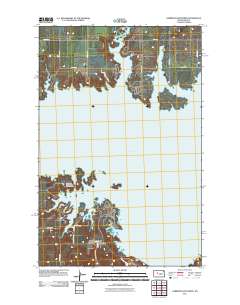 Garrison Dam North 2011 topographic map thumbnail