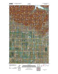 Halliday NW 2011 topographic map thumbnail