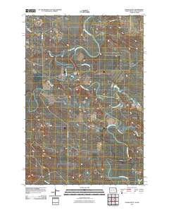 Doaks Butte 2011 topographic map thumbnail