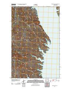 Saddle Butte 2011 topographic map thumbnail