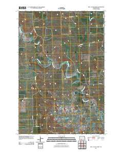 Bell Coulee West 2011 topographic map thumbnail