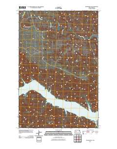 Mandaree SE 2011 topographic map thumbnail