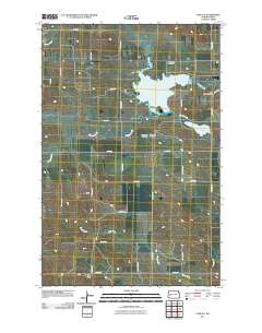 Lake Ilo 2011 topographic map thumbnail