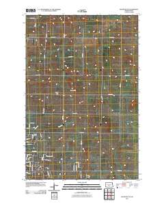 Keever Butte 2011 topographic map thumbnail