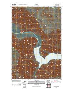 Mandaree SW 2011 topographic map thumbnail