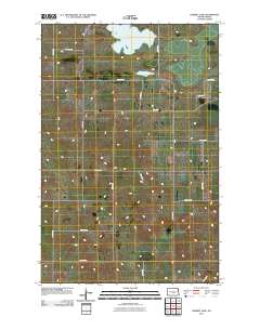 Harriet Lake 2011 topographic map thumbnail