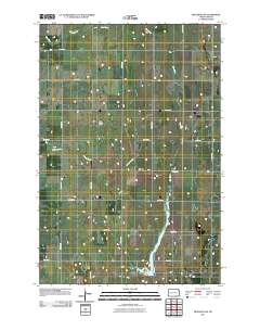 Monango SW 2011 topographic map thumbnail