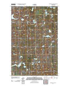 Underdahl Lake 2011 topographic map thumbnail