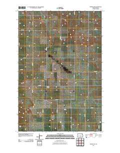 Wishek SW 2011 topographic map thumbnail