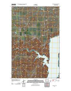 Sanish NW 2011 topographic map thumbnail