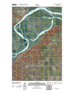 Williston SW 2011 topographic map thumbnail