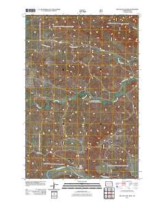 Dry Bullion Creek 2011 topographic map thumbnail