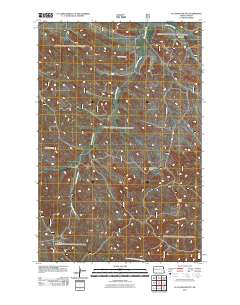 Flat Rock Butte 2011 topographic map thumbnail