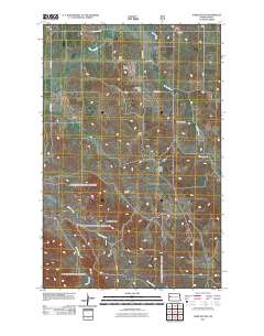Tepee Buttes 2011 topographic map thumbnail