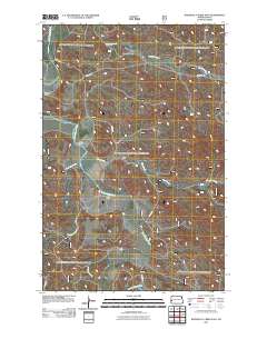 Roosevelt Creek East 2011 topographic map thumbnail