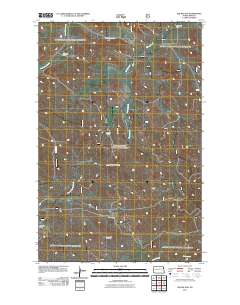 West of Flat Rock Butte 2011 topographic map thumbnail