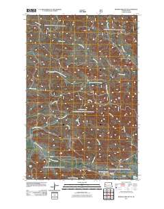 Burning Mine Butte 2011 topographic map thumbnail
