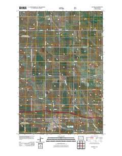 Belfield 2011 topographic map thumbnail