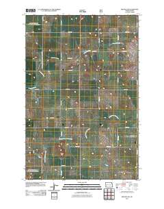 Belfield SW 2011 topographic map thumbnail