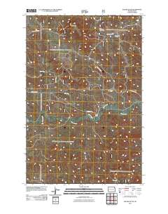 Square Butte 2011 topographic map thumbnail