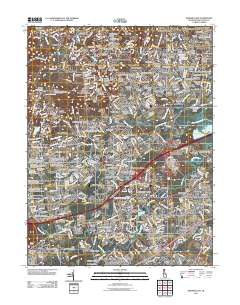 Newark East 2011 topographic map thumbnail