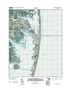 Assawoman Bay 2013 topographic map thumbnail