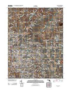 Bel Air 2011 topographic map thumbnail