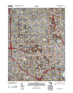 Baltimore West 2011 topographic map thumbnail