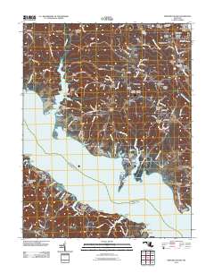 Broomes Island 2011 topographic map thumbnail