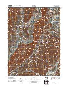 Cresaptown 2011 topographic map thumbnail