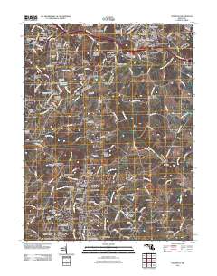 Damascus 2011 topographic map thumbnail