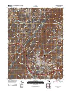 Frostburg 2011 topographic map thumbnail