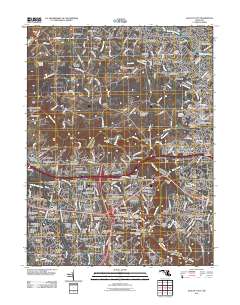 Ellicott City 2011 topographic map thumbnail