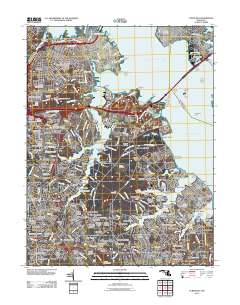 Curtis Bay 2011 topographic map thumbnail