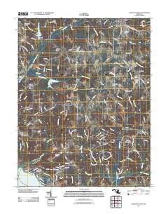 Charlotte Hall 2011 topographic map thumbnail