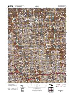 Kensington 2011 topographic map thumbnail