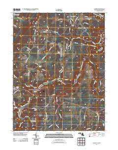 Gorman 2011 topographic map thumbnail