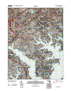 Middle River 2011 topographic map thumbnail