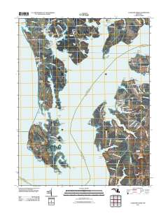 Langford Creek 2011 topographic map thumbnail