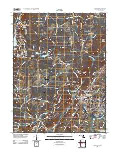 Oakland 2011 topographic map thumbnail