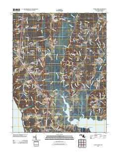 Popes Creek 2011 topographic map thumbnail